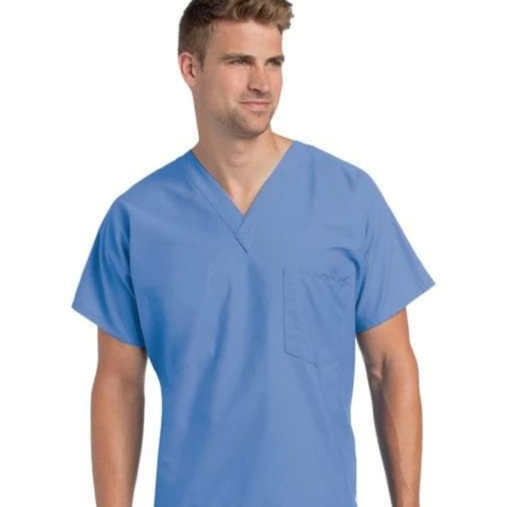 3 Medical/Dental scrub tops..Landau scrub tops..3 tops size large